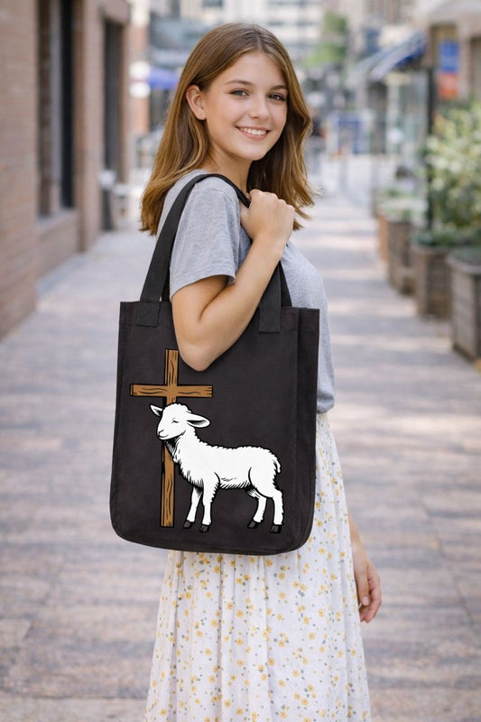 Lamb of Christ Tote Handbag