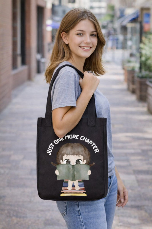 Just One More Chapter Tote Handbag
